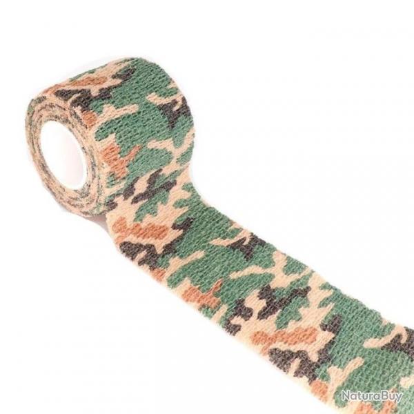 Ruban adhsif camouflage lastique - Multicam 2 / 2.5cm X 4.5m