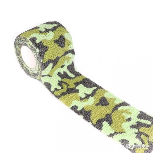 Ruban adhsif camouflage lastique - CamoLand / 2.5cm X 4.5m