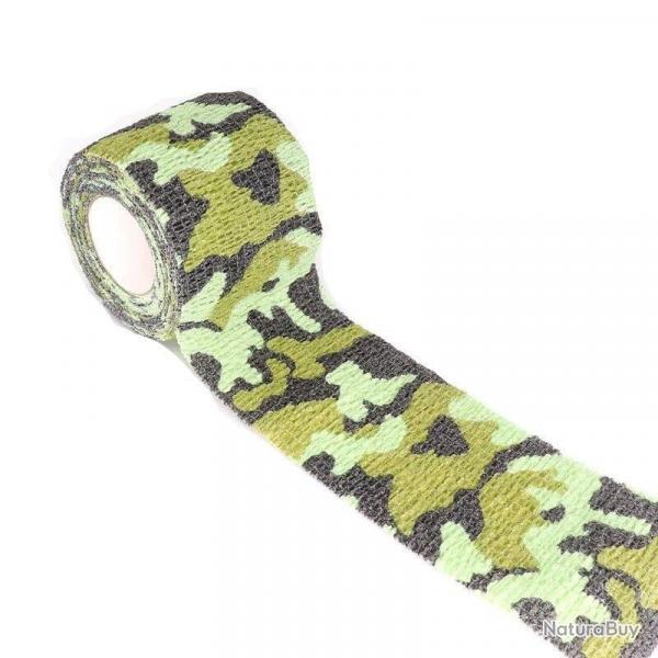 Ruban adhsif camouflage lastique - CamoLand / 10cm X 4.5m