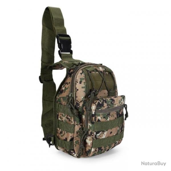 Sac  bandoulire militaire 600D EDC ECS - Jungle Digital