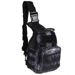 Sac à bandoulière militaire 600D EDC ECS - Black Crepe