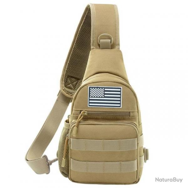 Sac  bandoulire poitrine US Army JOS - Tan