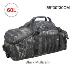 Sac à dos / sac Molle LQArmy 40l 60l 70l - Multicam noir 60L (50*30*30 cm)