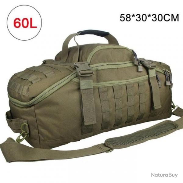 Sac  dos / sac Molle LQArmy 40l 60l 70l - Ranger vert 60L (50*30*30 cm)