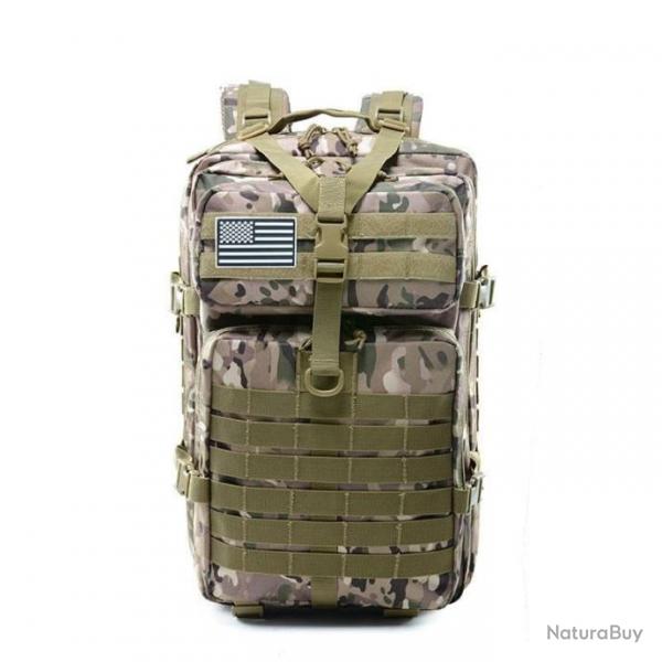 Sac  dos 50L LOS Molle tanche - Multicam