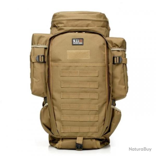 Sac  dos 70L assaut tactique 911 - Tan / Coyote