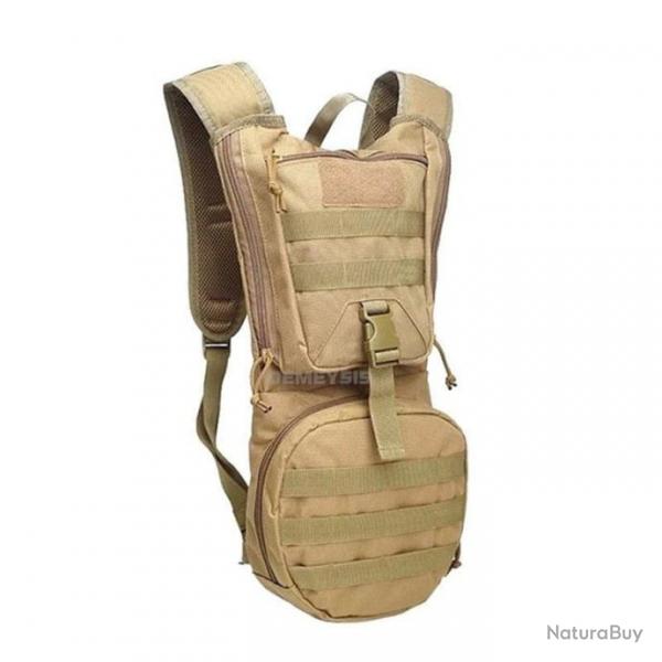 Sac  dos d'hydratation USG Molle + poche - Tan