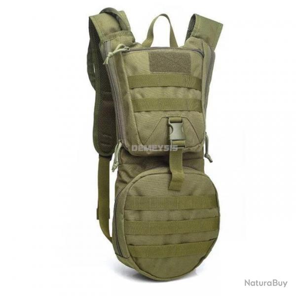 Sac  dos d'hydratation USG Molle + poche - Vert OD