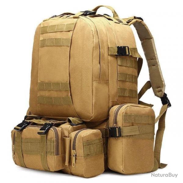 Sac  dos tactique WSB 50L 4 en 1 - Marron / 50 - 70L