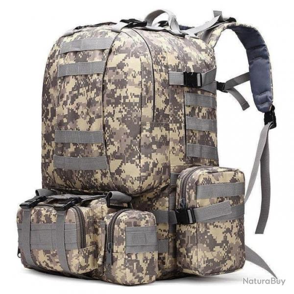 Sac  dos tactique WSB 50L 4 en 1 - Digital ACU / 50 - 70L