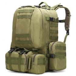 Sac à dos tactique WSB 50L 4 en 1 - Vert OD / 50 - 70L