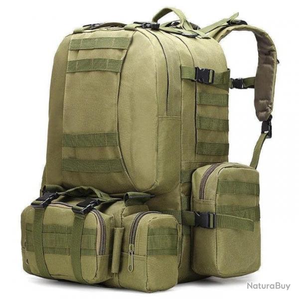 Sac  dos tactique WSB 50L 4 en 1 - Vert OD / 50 - 70L