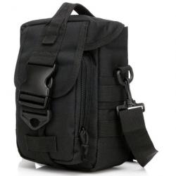 Sac bandoulière 600D JHD Molle - Noir