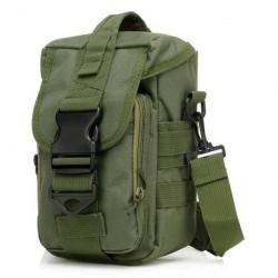 Sac bandoulière 600D JHD Molle - Vert armée