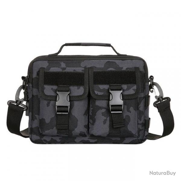 Sac bandoulire et poigne USB Kendom - Phyton noir