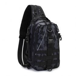 Sac bandoulière Jungle WAR Molle - Multicam noir