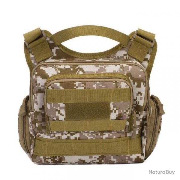 Sac bandoulire militaire Molle VOS XA810 - Desert Digital