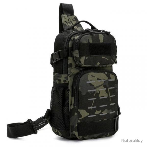 Sac bandoulire rflchissante BGS EDC 10l - Phyton noir