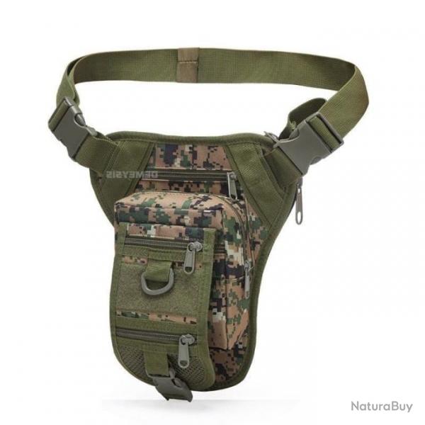 Sac de taille jambe tombante WSE - Woodland digital