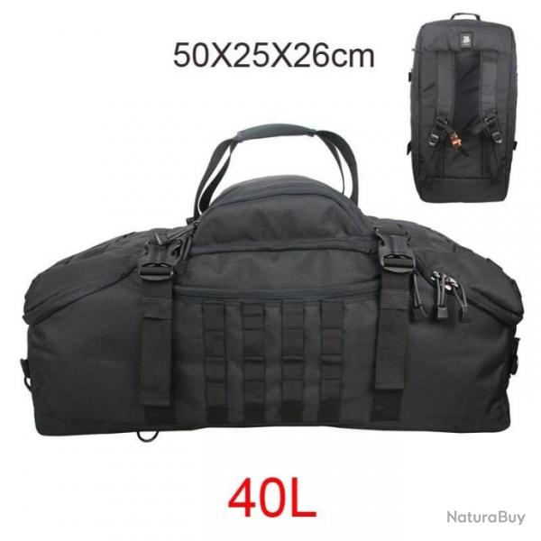 Sac de voyage Military GOS impermable - 40L Noir