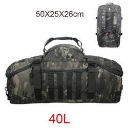 Sac de voyage Military GOS imperméable - 40L Multicam noir