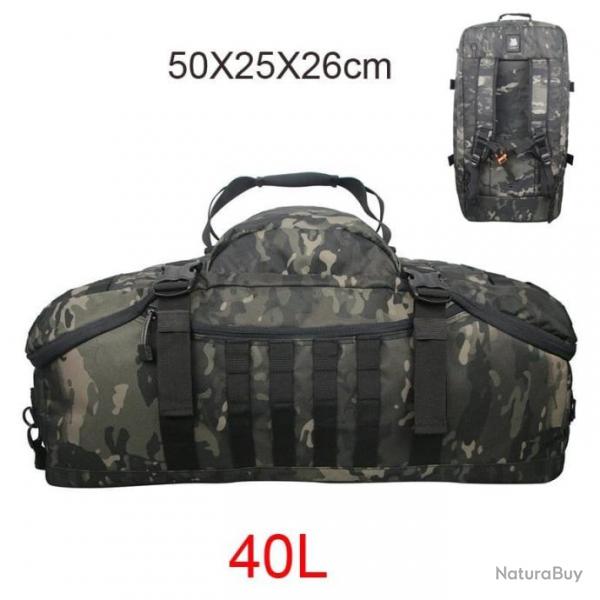 Sac de voyage Military GOS impermable - 40L Multicam noir