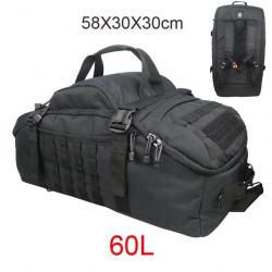 Sac de voyage Military GOS imperméable - 60L Noir