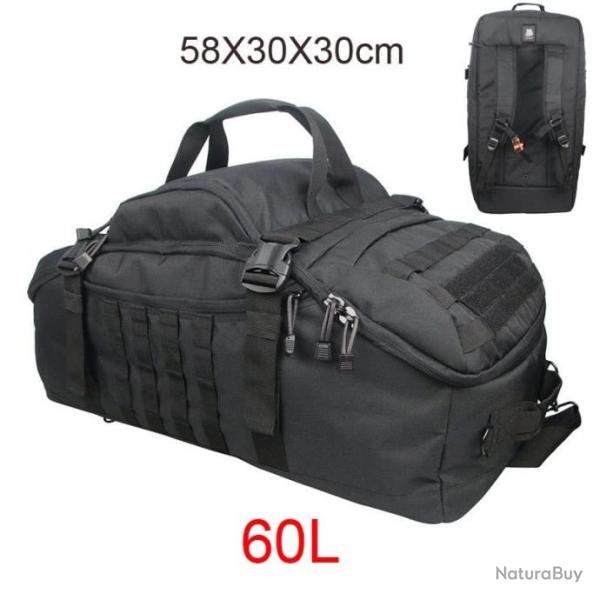 Sac de voyage Military GOS impermable - 60L Noir