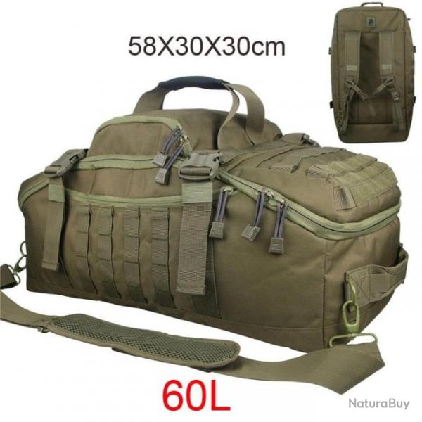 Sac de voyage Military GOS impermable - 60L Ranger green