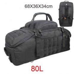 Sac de voyage Military GOS imperméable - 80L Noir