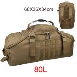 Sac de voyage Military GOS imperméable - 80L Tan