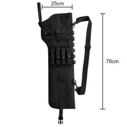 Sac fusil Molle pochette 76x25x3cm SPI - Noir