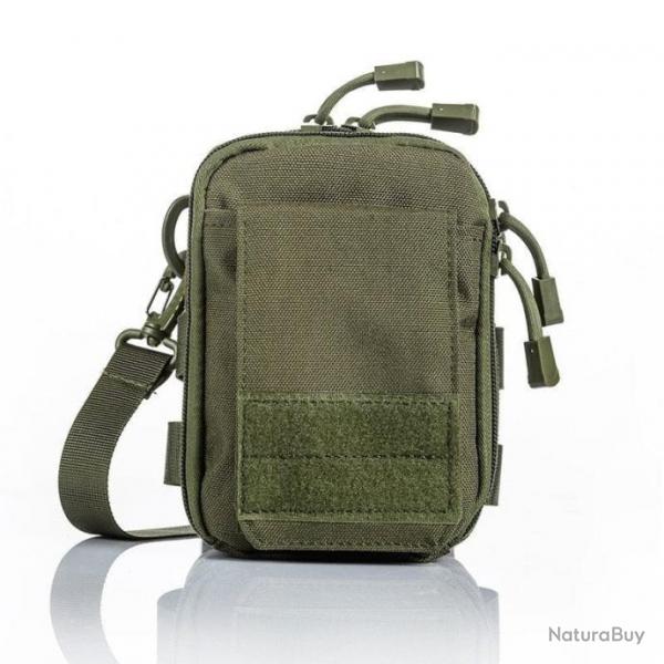 Sac militaire bandoulire Molle Flicker - Ranger vert