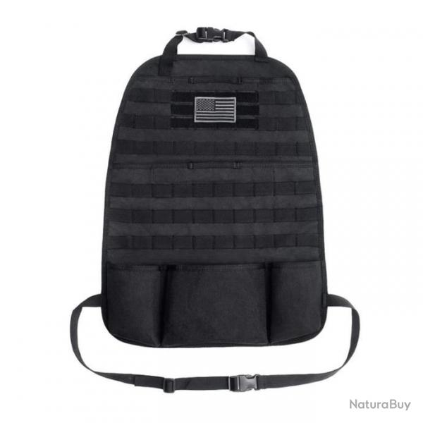 Sac rangement Molle sige arrire voiture - Noir