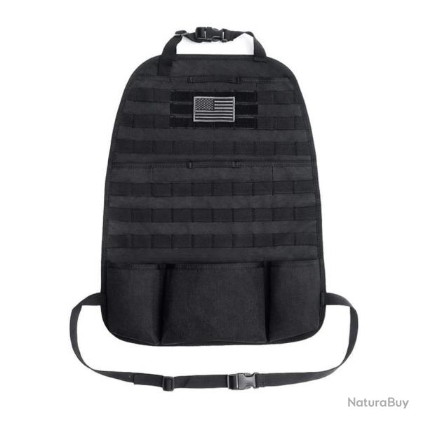Sac rangement Molle sige arrire voiture - Noir