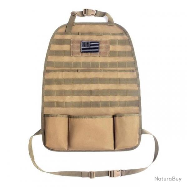 Sac rangement Molle sige arrire voiture - Tan