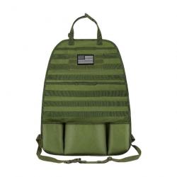 Sac rangement Molle siège arrière voiture - Vert OD