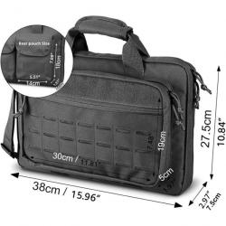 Sac transport arme Molle verrouillable - Noir