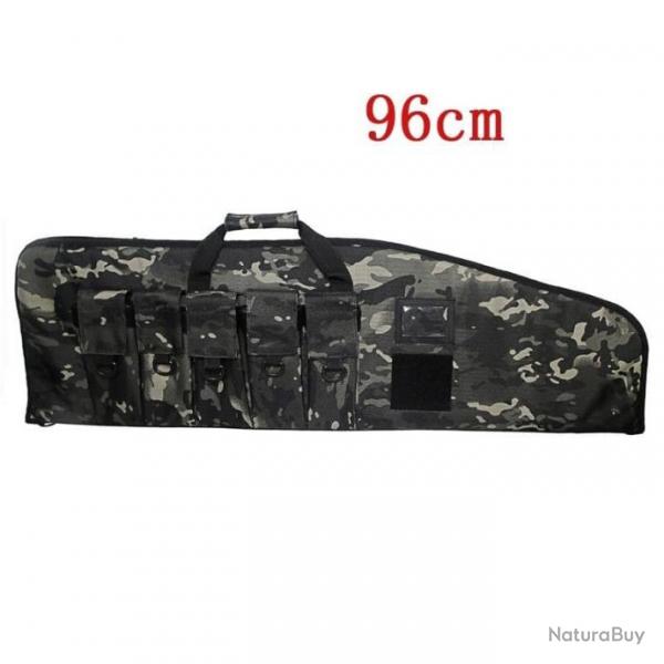 Sac transport fusil 96cm 102cm 106cm - 96cm Noir Multicam