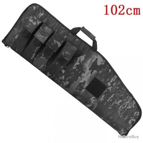 Sac transport fusil 96cm 102cm 106cm - 106cm Noir Multicam