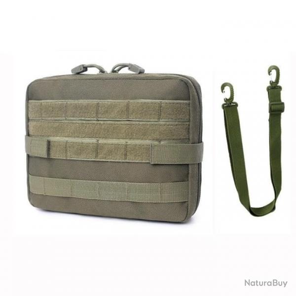 Sacoche arme et accessoires EDC TLH - Vert OD (avec sangle)