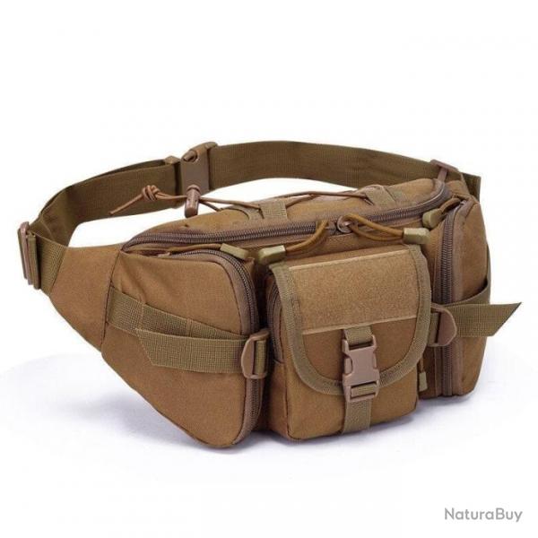 Sacoche taille Wolf Gear tanche Molle - Coyote brown