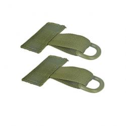 Sangle Molle PALS plaque transporteur - Vert 2 pcs / Unique