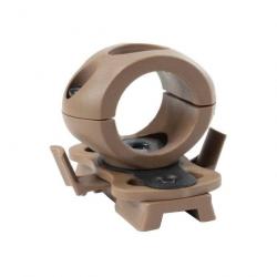 Support lampe casque 20mm - Marron