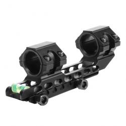 Support Picatinny 25.4mm/30mm niveau à bulle - Black