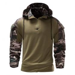 Sweat à capuche MBS Tactical - Ranger green / S