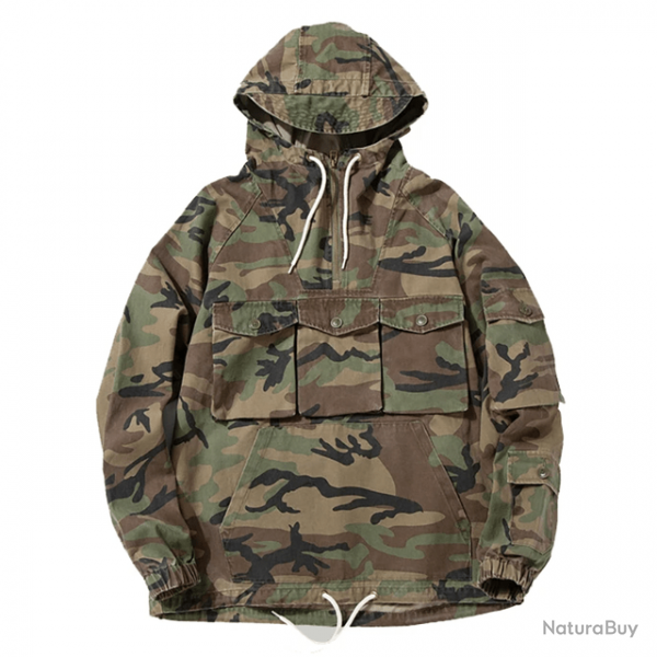 Sweat  capuche multi-poches Safari Coat - Camouflage / S