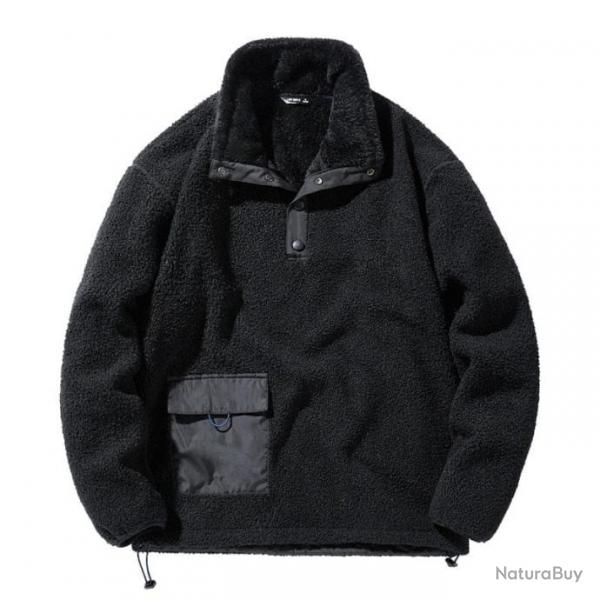 Sweat en velours pais Pave Hawk - Black / L