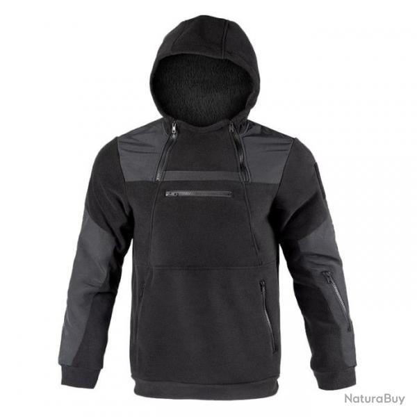 Sweat polaire col rond FR Soldier - Black / M