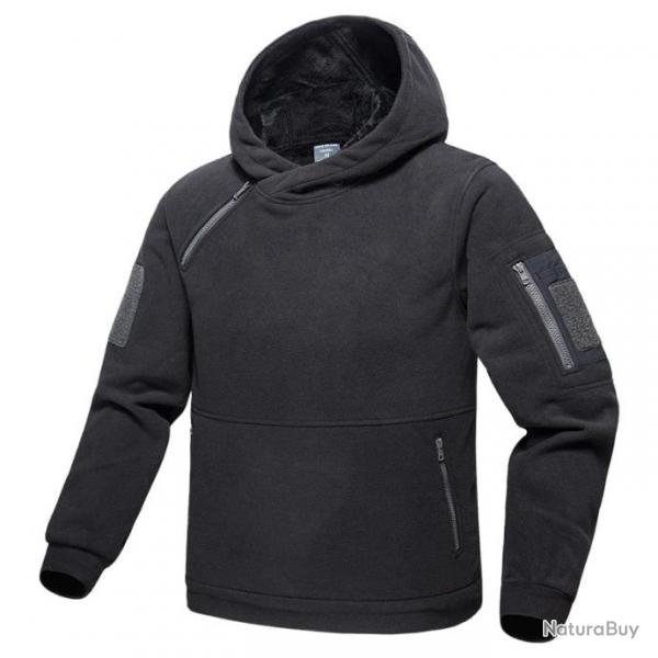 Sweat polaire FR Soldier  capuche - Black / S